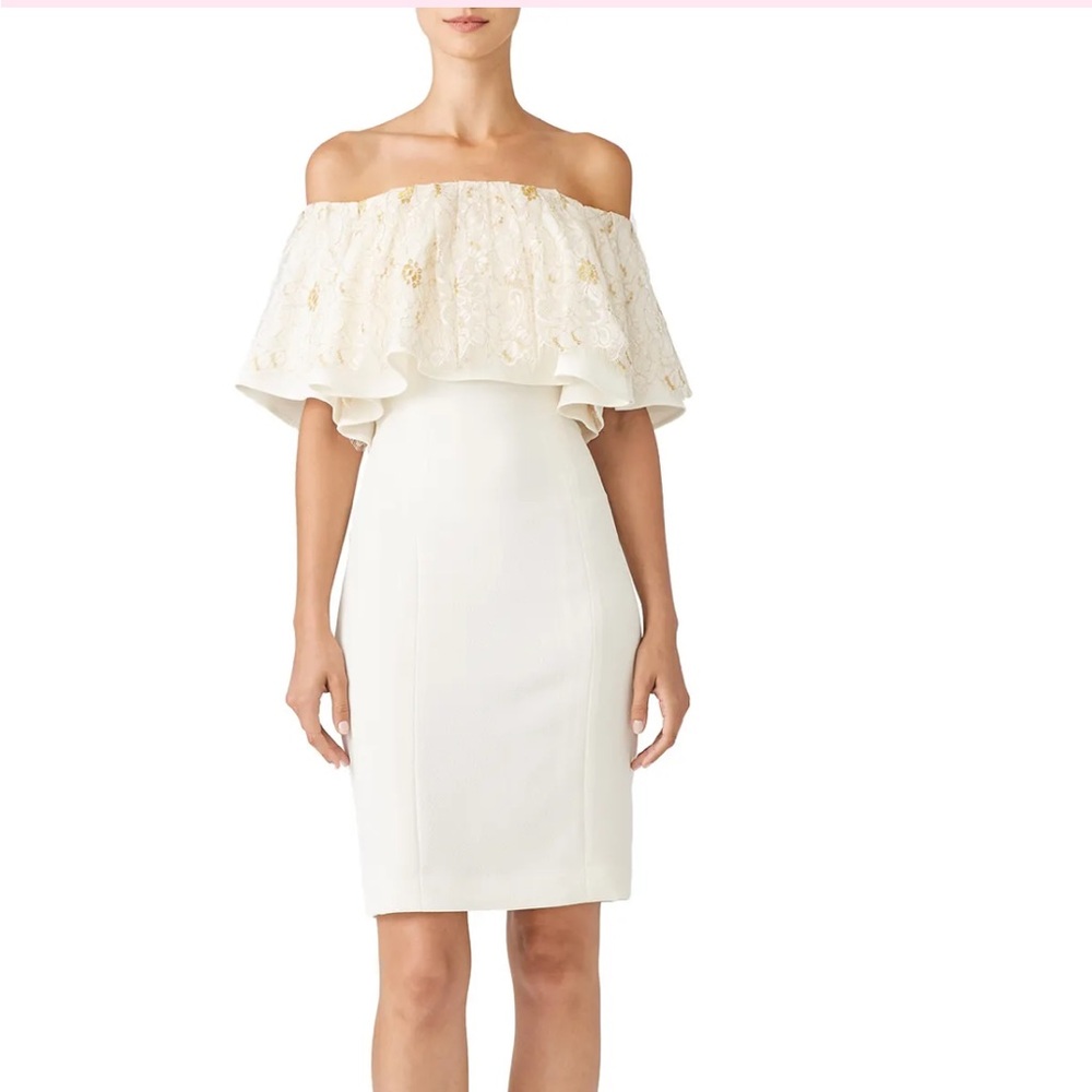 Slate & Willow Strapless Cream Dress